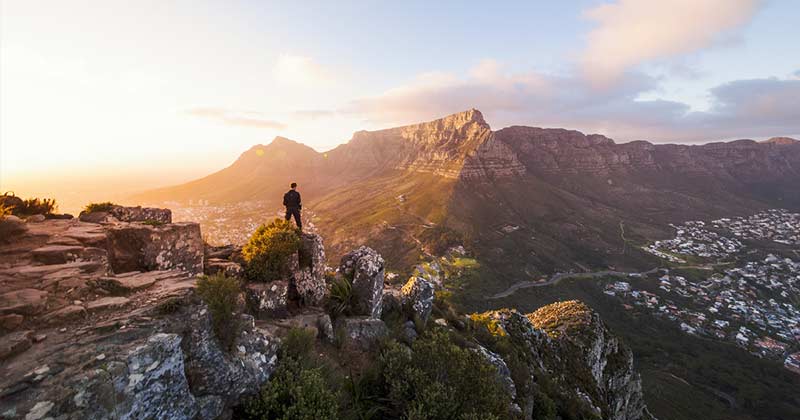 Cape Town view of Table Mountain