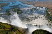 Victoria Falls aerial view
