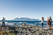 Table Mountain Robben Island view
