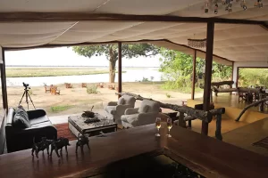 Potato Bush Camp view-from-front-of-house, Zambia