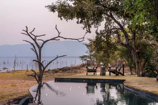 Changa Safari Camp pool, Zimbabwe