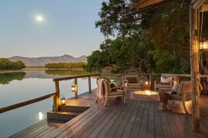 Chindeni Bush Camp deck, Zambia