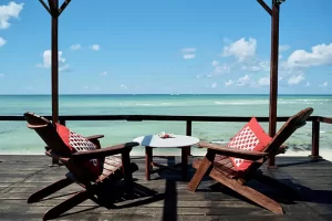 Coral lodge Beach Villa Deck, Mozambique