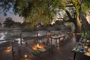Kanga Camp deck, Zimbabwe