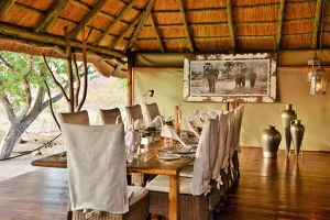 Khulu Bush Camp Captains Table, Zimbabwe