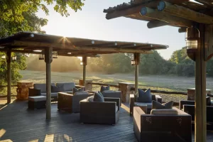 Mfuwe Lodge view, Zambia
