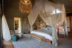 Mpala Jena Camp bedroom, Zimbabwe