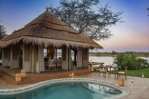 Mpala Jena Camp swimming pool, Zimbabwe