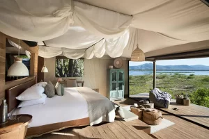 Nyamatusi Camp bedroom, Zimbabwe
