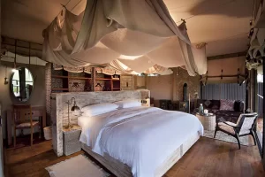 Somalisa Camp Bedroom, Zimbabwe